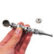 New Metal Water Pipes Silver four-piece Personality Pipe with Cap