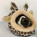 Small Pet Bed Giraffe Cat Dog Sleeping House Kennel Puppy Cave Mat Pad Nest