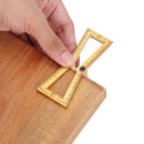 Drillpro Brass Dovetail Scriber Line Planner Woodworking Crossed Templates Drawing Line Tool