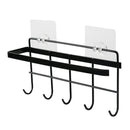 Kitchen Tissue Storage Holder Towel Rack Hook Holder Bathroom Shelf Hanging