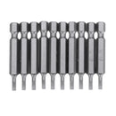 BROPPE 10Pcs Magnetic Slotted Screwdriver Bits SL2/SL3/SL4/SL5/SL6 1/4 Inch Hex Shank Screwdriver Set