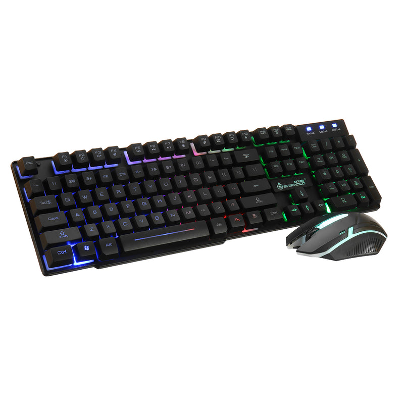 D280 104Key RGB Backlit Light Wired Mechanical Gaming Keyboard and 1600 DPI Gaming Mouse Set