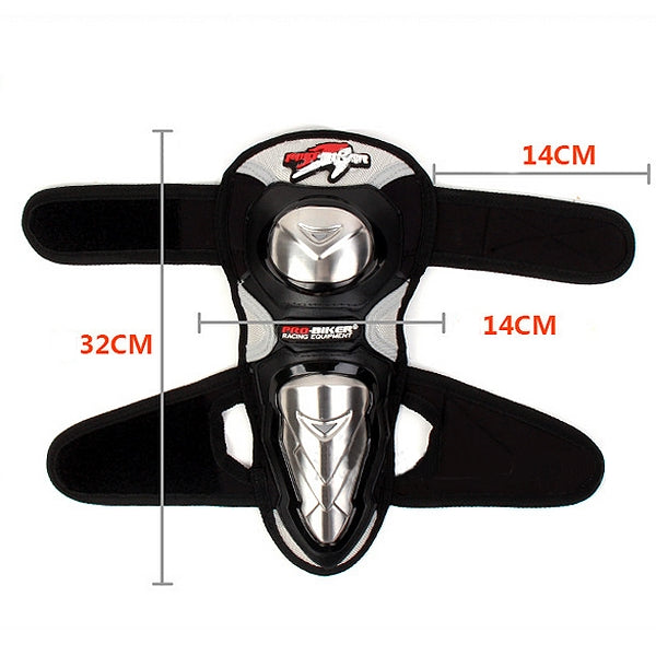 HX-P19 Motorcycle Stainless Armor Racing Protective Elbow Knee Pads