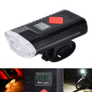 XANES XL43 650LM T6 Power Display Intelligent Bike Front Light 6 Modes USB Rechargeable IPX3 Waterproof Bicycle Lamp