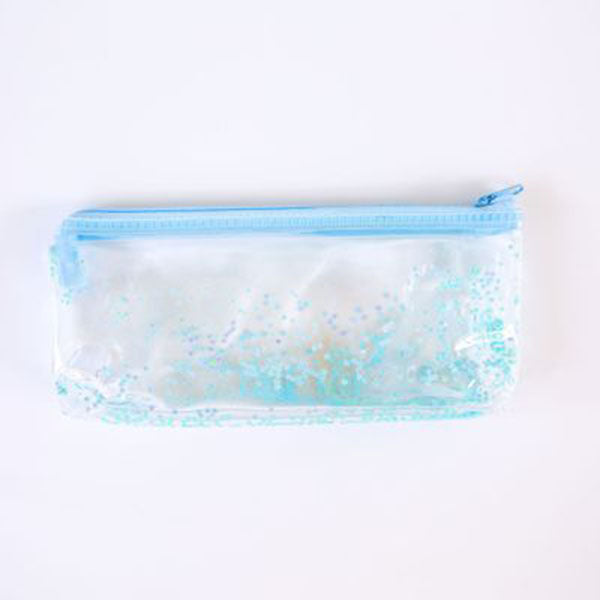 Creative Stationery Pencil Case Korean Transparent Sequins Stationery Box Student Supplies