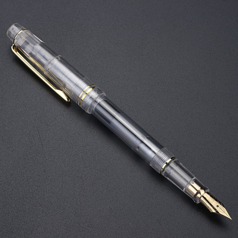 HERO 1202 Transparent Fountain Pen Extra Fine 0.38MM Nib 135MM Ink Absorber Writing