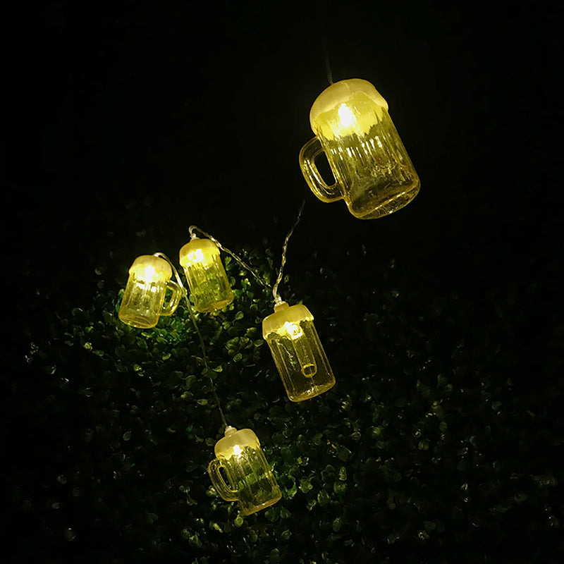 10 LED Festival String Lantern Hanging Lamp Party Patio Home Decorative Night Light