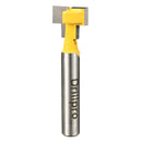 Drillpro RB21 1/4 Inch Shank Yellow T-Slot Cutter Wood Working Router Bit For 1/2 Inch Hex Bolt