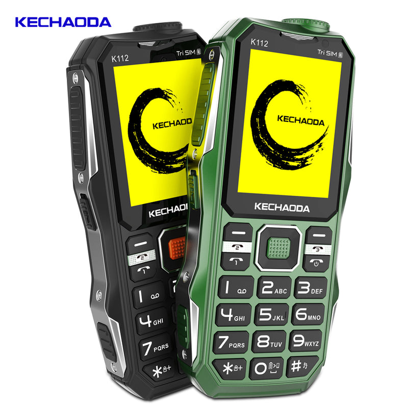 KECHAODA K112 2.4 Inch 3200mAh Power Bank With FM Flashlight Dual Camera 3 SIM Card 3 Standby Feature Phone