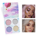 4 Colors Highlight Shimmer Glitter Eye Shadow Palette Glow Face Cosmetic
