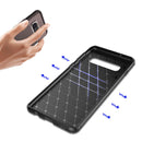 Bakeey Protective Case For Samsung Galaxy S10e 5.8 Inch Slim Carbon Fiber Fingerprint Resistant Soft TPU Back Cover