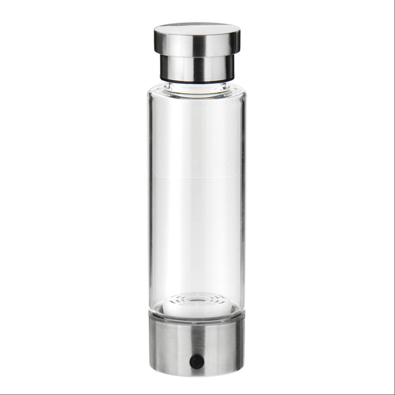 USB Rechargeable Intelligent Hidrogen Rich Water Bottle Ionizer Portable Glass