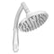 6''  Bathroom Sprayer Round Polished 360 AdjustableTwo Pole Rainfall Shower Head