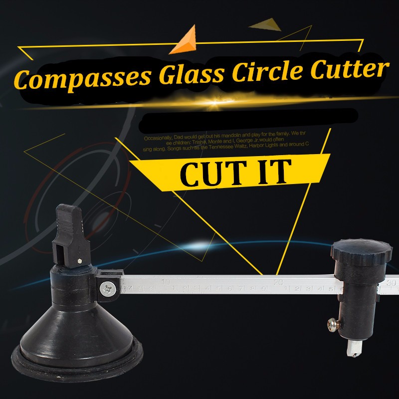 Compass Glass Cutter Glass Round Cutter Tool Thick Glass Round Cutter Draw Tool