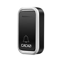 CACAZI Wireless Doorbell 300M Waterproof Door Bell AC 110-220V 80dB 1 Emitter 1 Receiver No Battery