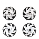 Chihai 4pcs 60mm Aluminium Mecanum Wheels Universal Wheels with 8mm Motor Shaft Coupling for Robot Car
