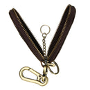 Car Remote Keychain Holder Case Bag Cowhide Leather Crocodile Claw Zipped Purse