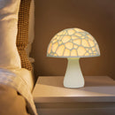 20cm 3D Mushroom Night Light Touch Control 2 Colors USB Rechargeable Table Lamp for Home Decoration