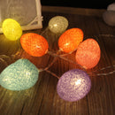 KCASA 1.8M 10 LED Cotton Easter Egg String Lights LED Fairy Lights for Festival Christmas Halloween