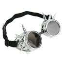 Fashion Silver Steampunk Goggles Spikey Burning Man Costume Cosplay Gothic Punk