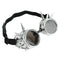 Fashion Silver Steampunk Goggles Spikey Burning Man Costume Cosplay Gothic Punk