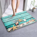 40x60cm Kitchen Bedroom Bathroom Non-Slip Carpet Wood Starfish Pedestal Rug Floor Mat