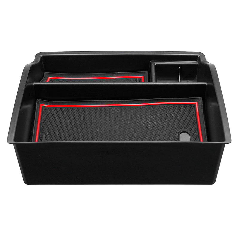 Center Console Tray Armrest Car Storage Box with Mat For Toyota Hilux 2015-2018