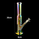 5 Types Handmade 30cm Beaker Glass Joint Pipes Bubblers for Smoking Recycler T obacco Water H ookah Pen with/without Luminous