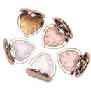 Glow Kit Highlighter Makeup Shimmer Face Body Heart Highlighter Blush Palette Illuminator Highlight Contour Golden Bronzer