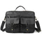 11L Men Genuine Leather Business Briefcase Messenger Shoulder Laptop Tote Handbag Outdoor Travel