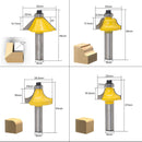 12pcs 8mm Shank Router Bit Set Woodworking Cutter Tool With Wooden Case