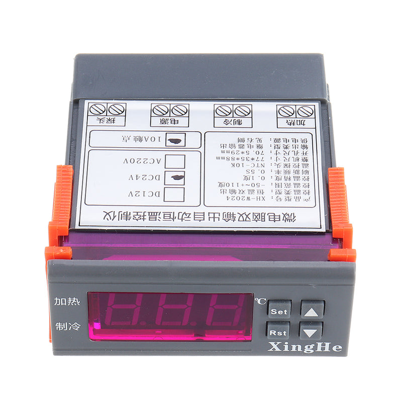 XH-W2024 Automatic Thermostat Cooling Heating 2 Group Output Upper and Lower Limit 2 Relay Output