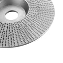 Drillpro 110mm Extreme Shaping Disc 16mm Bore Tungsten Carbide Wood Carving Disc Grinder Disc for 100 115 Angle Grinder Woodworking