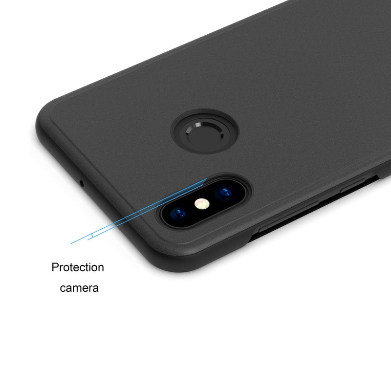 Bakeey Flip Smart Sleep Mirror Window View Bracket Protective Case For Xiaomi Redmi Note 6 Pro