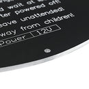 FLSUN 12V 180W 220*3mm Aluminum PCB MK3 Round Delta Rostock Heated Bed For 3D Printer