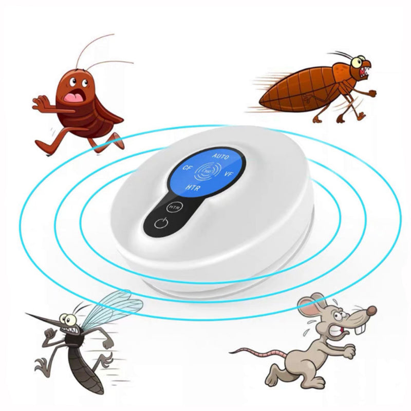 LCD Ultrasonic Mosquito Dispeller Mouse Rat Insect Electronic Repellent with Mosquito Repellent Tablets
