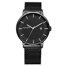 GADYSON A9105 Calendar Casual Style Men Wristwatch Full Steel Luminous Display Quartz Watch