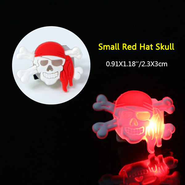 2Pcs Kids Halloween LED Brooch Halloween Kids Party Supplies LED Flashing Light Brooch