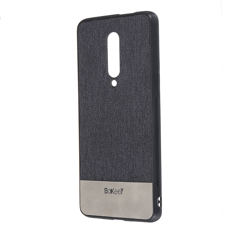 Bakeey Luxury Fabric Soft Silicone Edge Shockproof Protective Case For OnePlus 7