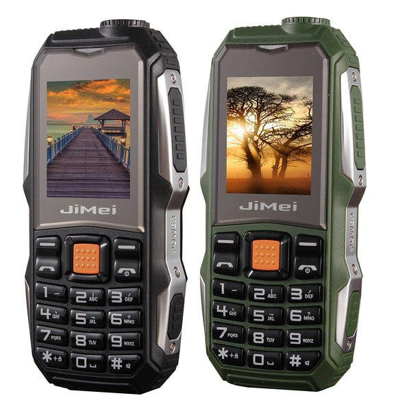 JiMei 1.8Inch 2800mAh Power Pank Torch Big Speaker Big Screen Long Standby Dual SIM Card Rugged Feature Phone
