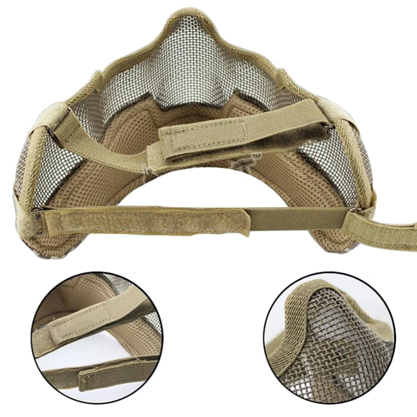 WoSporT MA-10 CS Protective Half Face Mask Fencing Tactical War Game Airsoft Outdooors