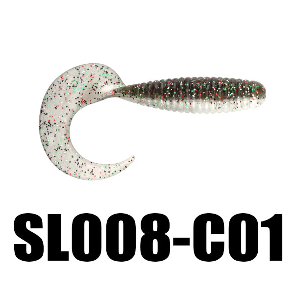 SeaKnight SL008 6pcs/lot 3.6g 70mm/2.7in Wobbler Soft Fishing Lure Maggots Worm Bass Drongo Lures