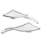 Chrome Motorcycle Rearview Mirrors Chopper Bobber Spear Blade Custom For Harley