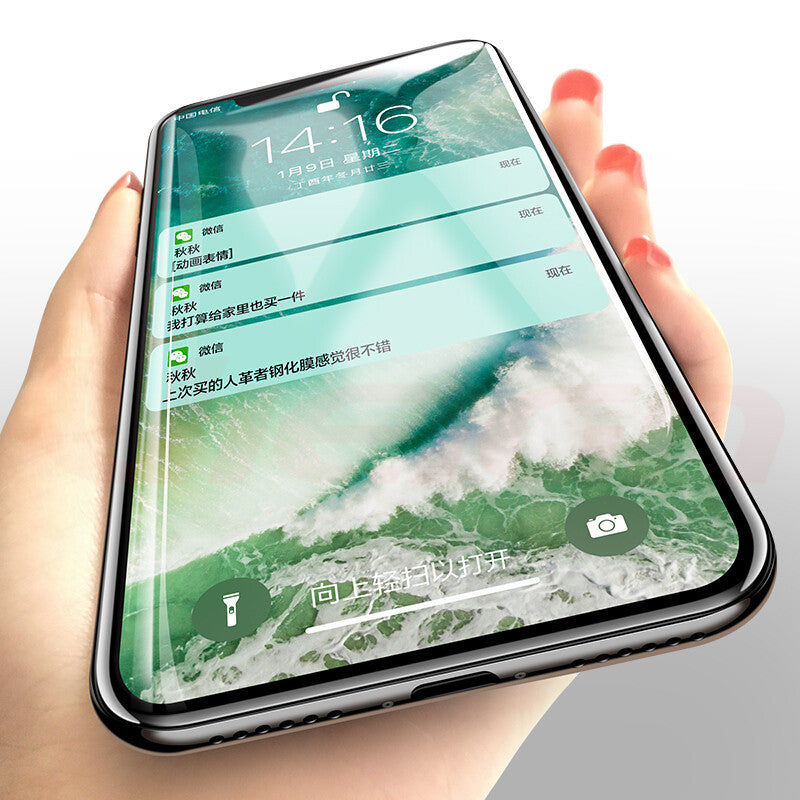 Bakeey 6D Arc Edge Anti Fingerprint Tempered Glass Screen Protector for iPhone XS/X