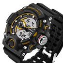 SANDA 715 Dual Display Multi-function Sport Stopwatch Outdoor Fashion Men Digital Watch