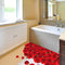 Miico FX82024 3D Rose Decorative Sticker Floor Sticker Bathroom Sticker Wall Sricker Removable Sticker