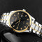 SKMEI 9101 Business Style Men Wrist Watch Full Steel Calendar Crystal Quartz Watch
