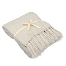 Soft Knitted Throw Blankets Bed Sofa Couch Decorative Fringe Waffle Pattern