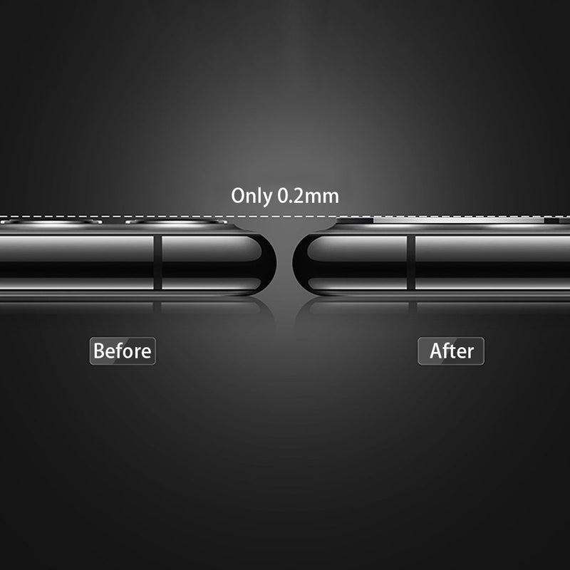 HD Clear Transparent Anti-scratch Tempered Glass Rear Phone Lens Protector for iPhone 11 / 11 Pro / 11 Pro Max