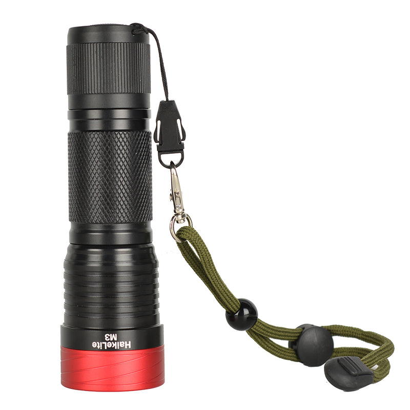 HaikeLite M3 3000 Lumens Flashlight 5 Modes 26650/26350/18650 Battery Work Lamp Camping Hunting Portable Torch Light